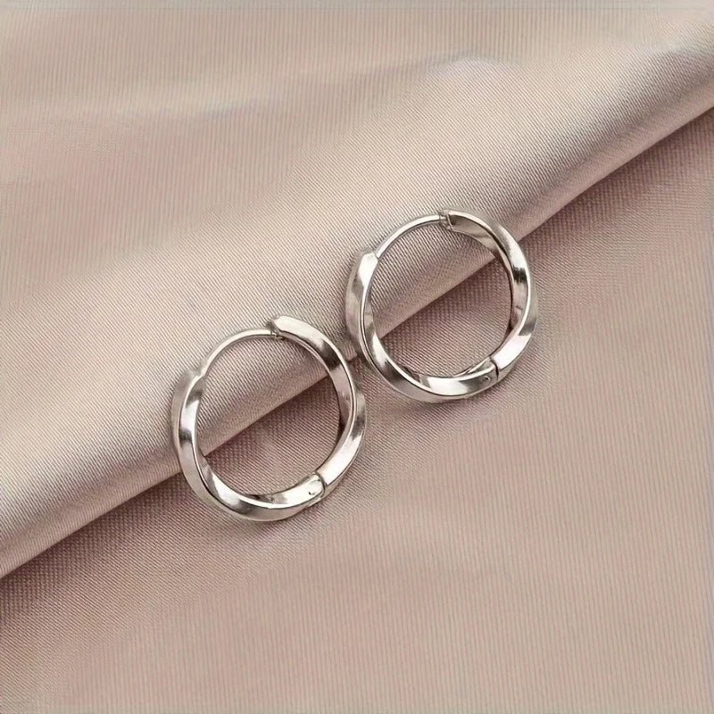 Minimal Geometric Drop Earrings