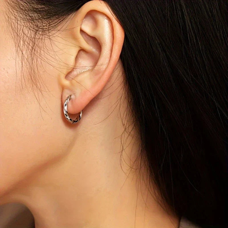 Minimal Geometric Drop Earrings