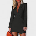 Gabriela | Elegant Blazer Dress with Deep V-Neck