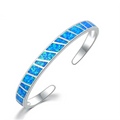 Adjustable Blue Fire Opal Bracelet