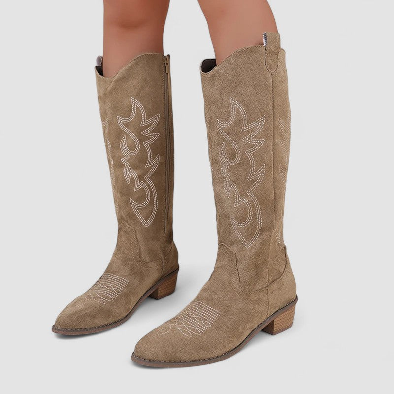 Firza | Knee-High Western Boots
