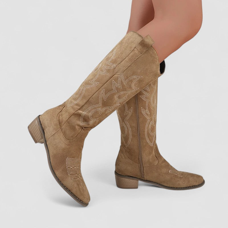 Firza | Knee-High Western Boots