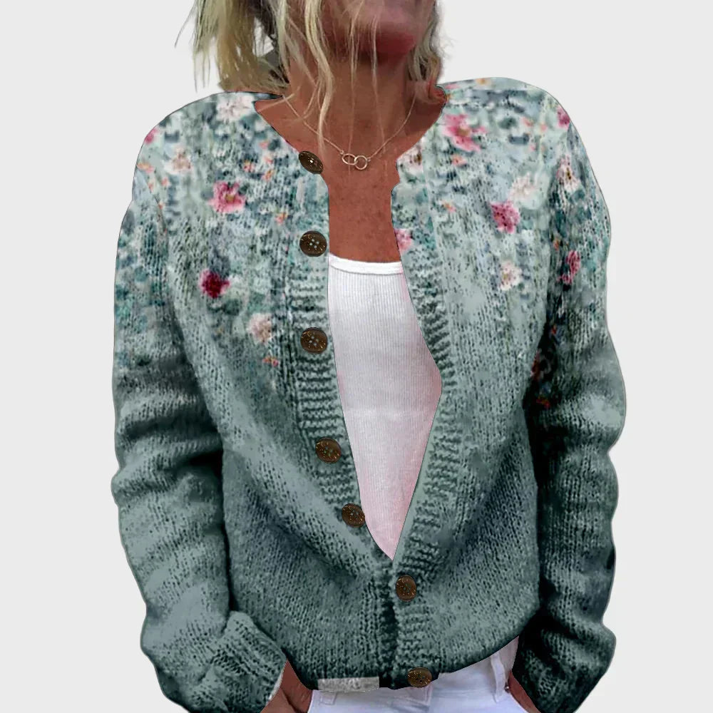 Evelin | Elegant patterned knitted vest