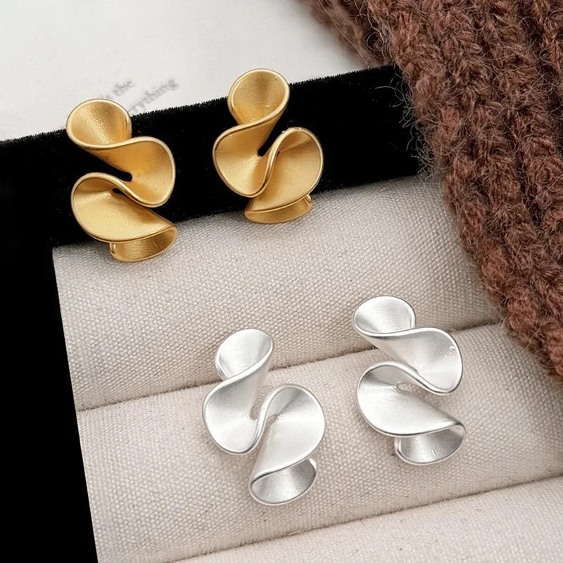 Silver and 18K Gold Flower Earrings