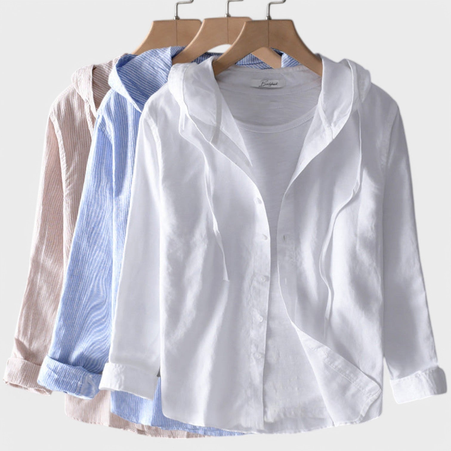 Clara | Cotton Shirt with Hood