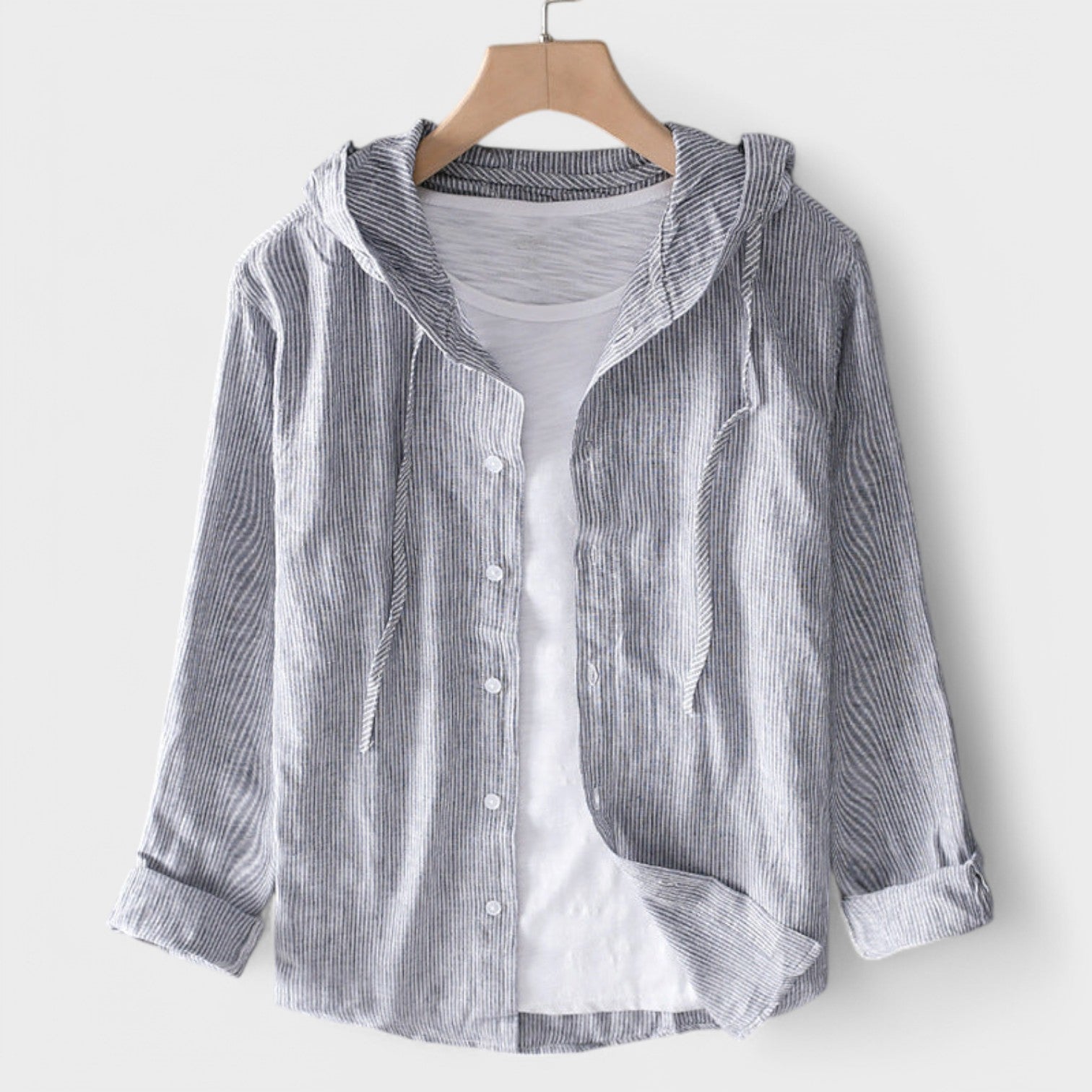 Clara | Cotton Shirt with Hood