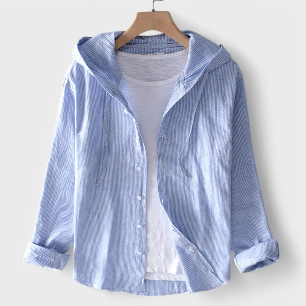 Clara | Cotton Shirt with Hood