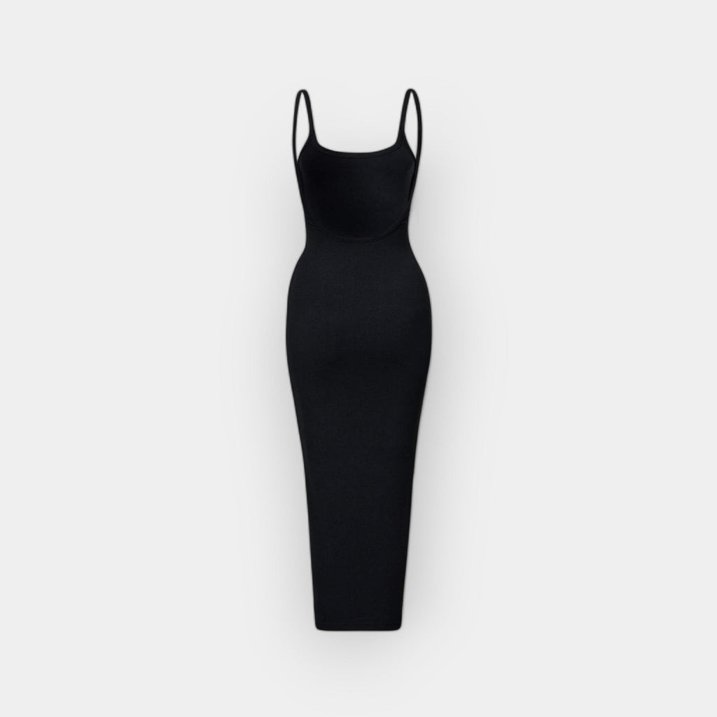 Victoria | Midi dress with open back