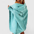 Moonika | Comfortable Knitted Hooded Cardigan