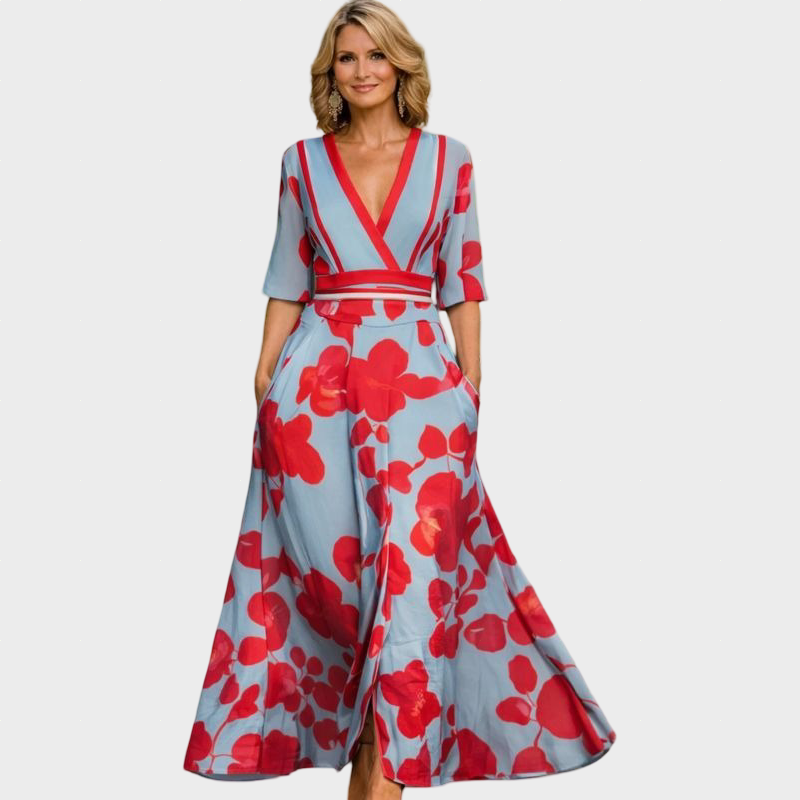 Mila | Soft V-Neck Maxi Dress