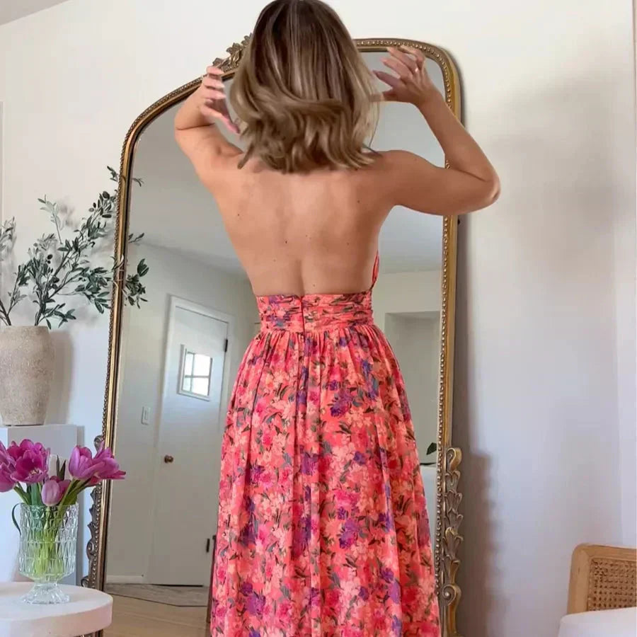 Vanessa | Open Back Maxi Dress