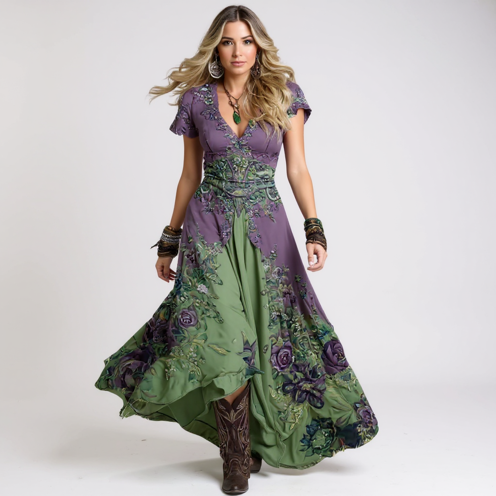 Celeste | Flowing, body-hugging dress