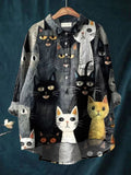 Nora | Women's Fantasy Print Loose-Fitting Shirt