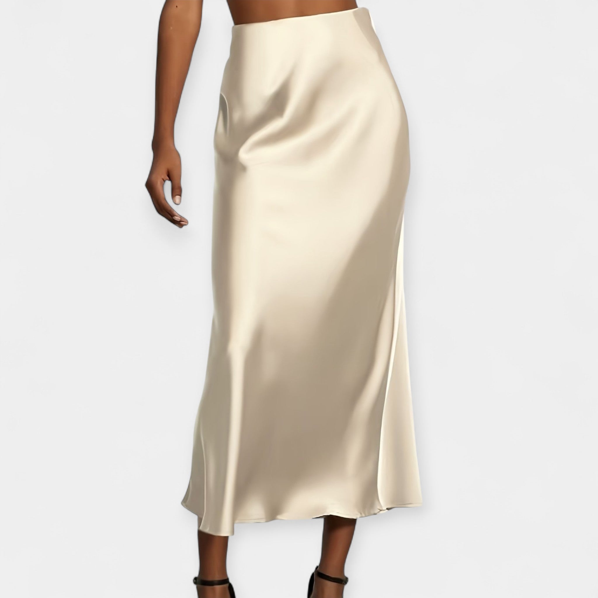 Lorena | High-Waisted Midi Skirt