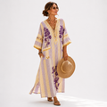 Sofia Lilac Floral Kaftan