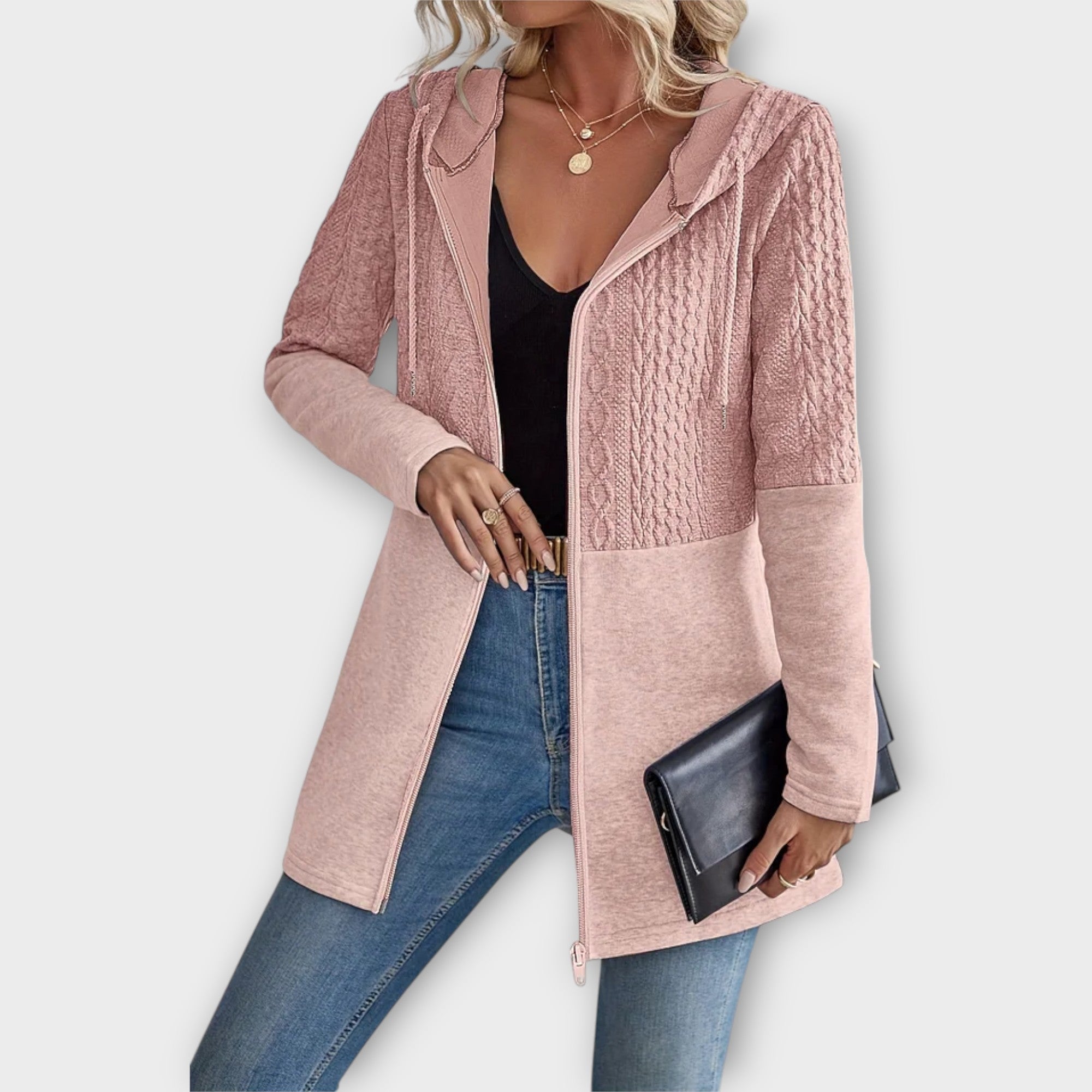 Mariliis | Stylish Jacket with Hood and Modern Details
