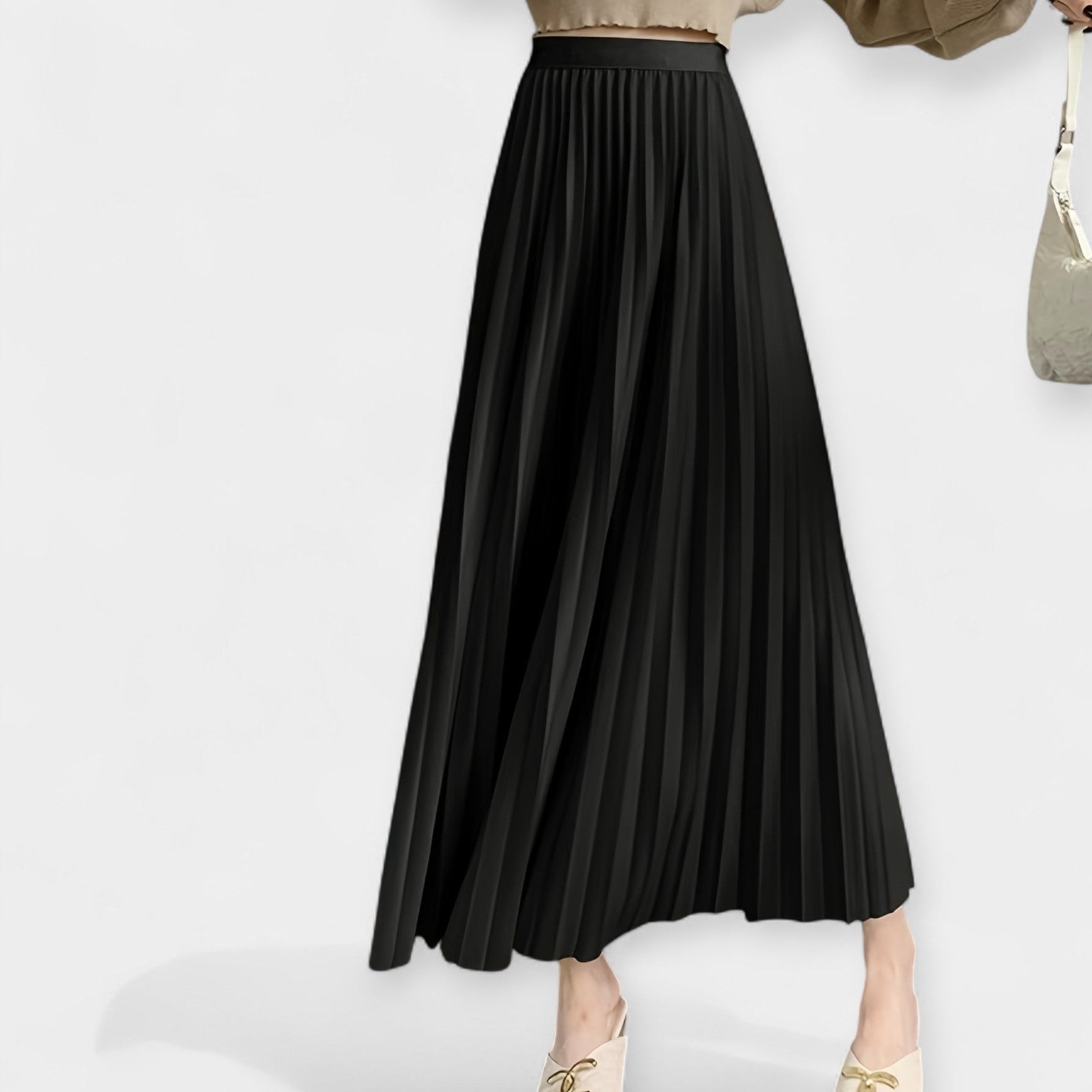 Yasmin | Pleated Midi Skirt