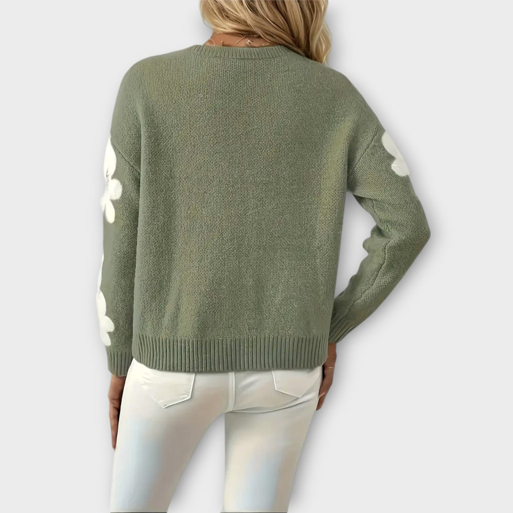 Silke | Soft Floral Patterned Sweater