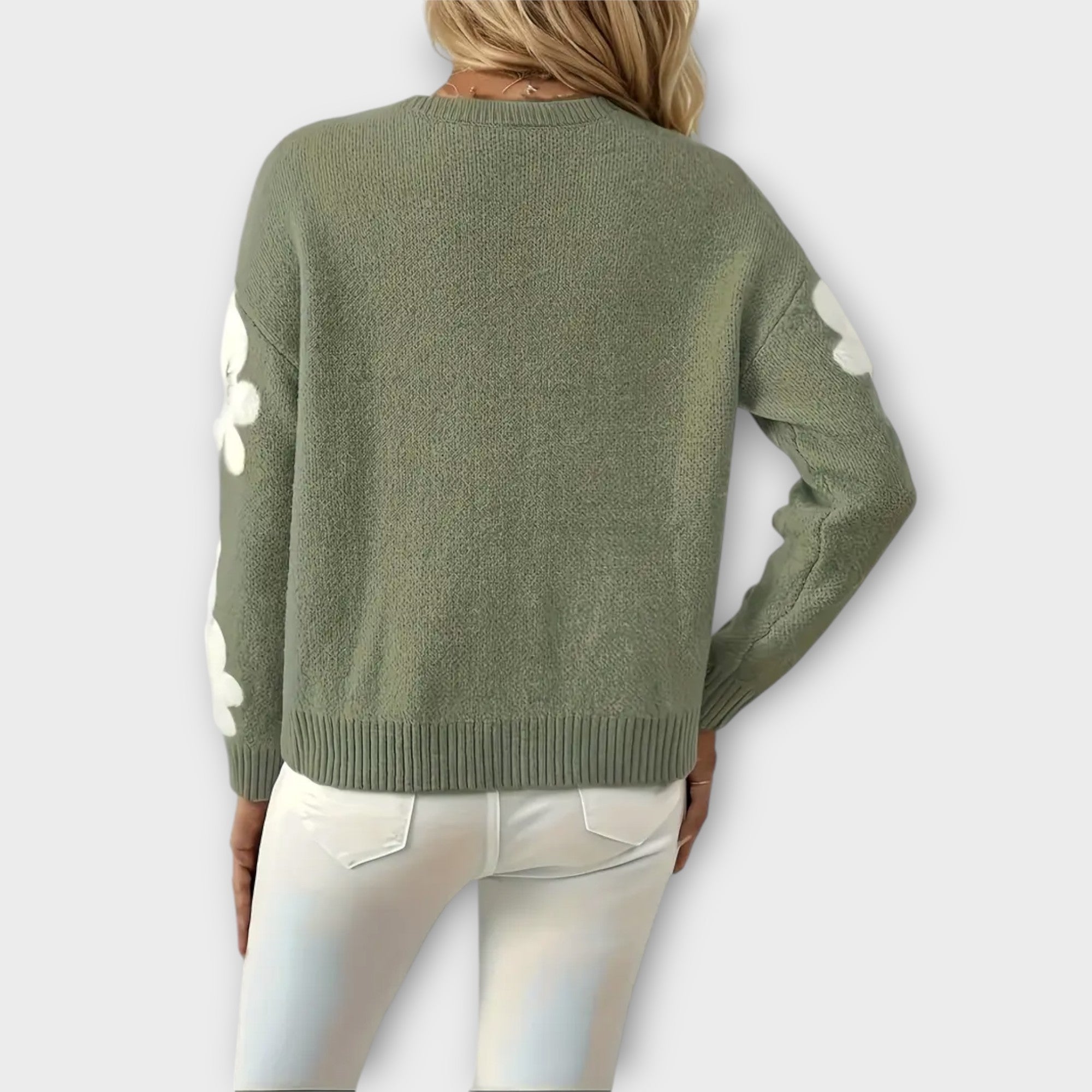 Silke | Soft Floral Patterned Sweater