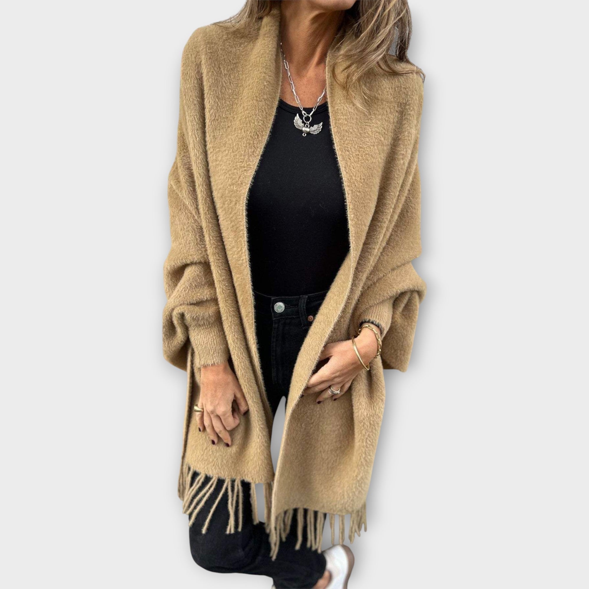 Maris | Tailored Fringed Wrap