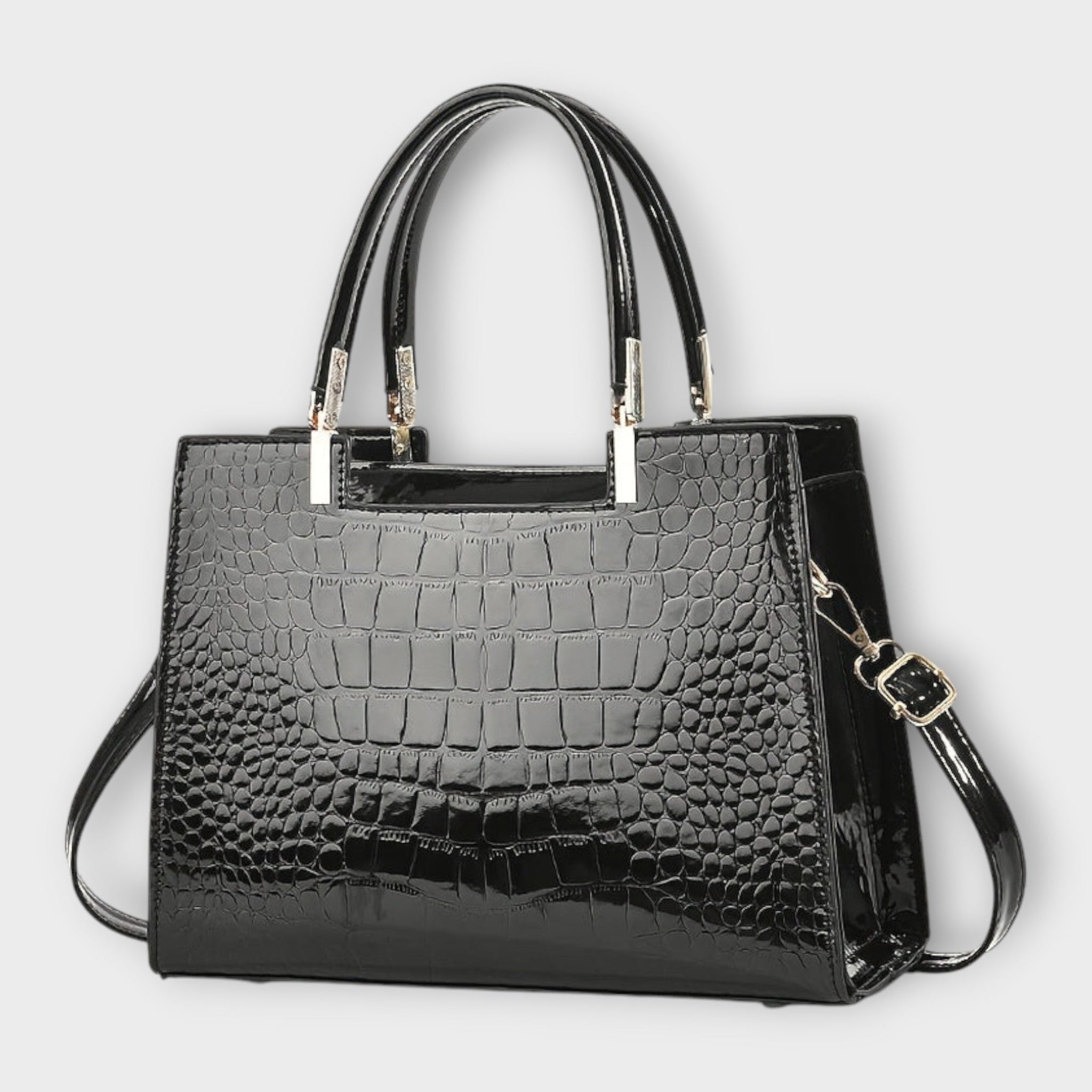 Albina | Sparkling Crocodile Efect Bag