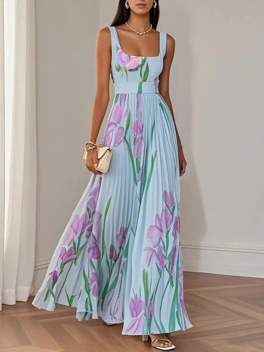 Yara | Pleated Maxi Dress