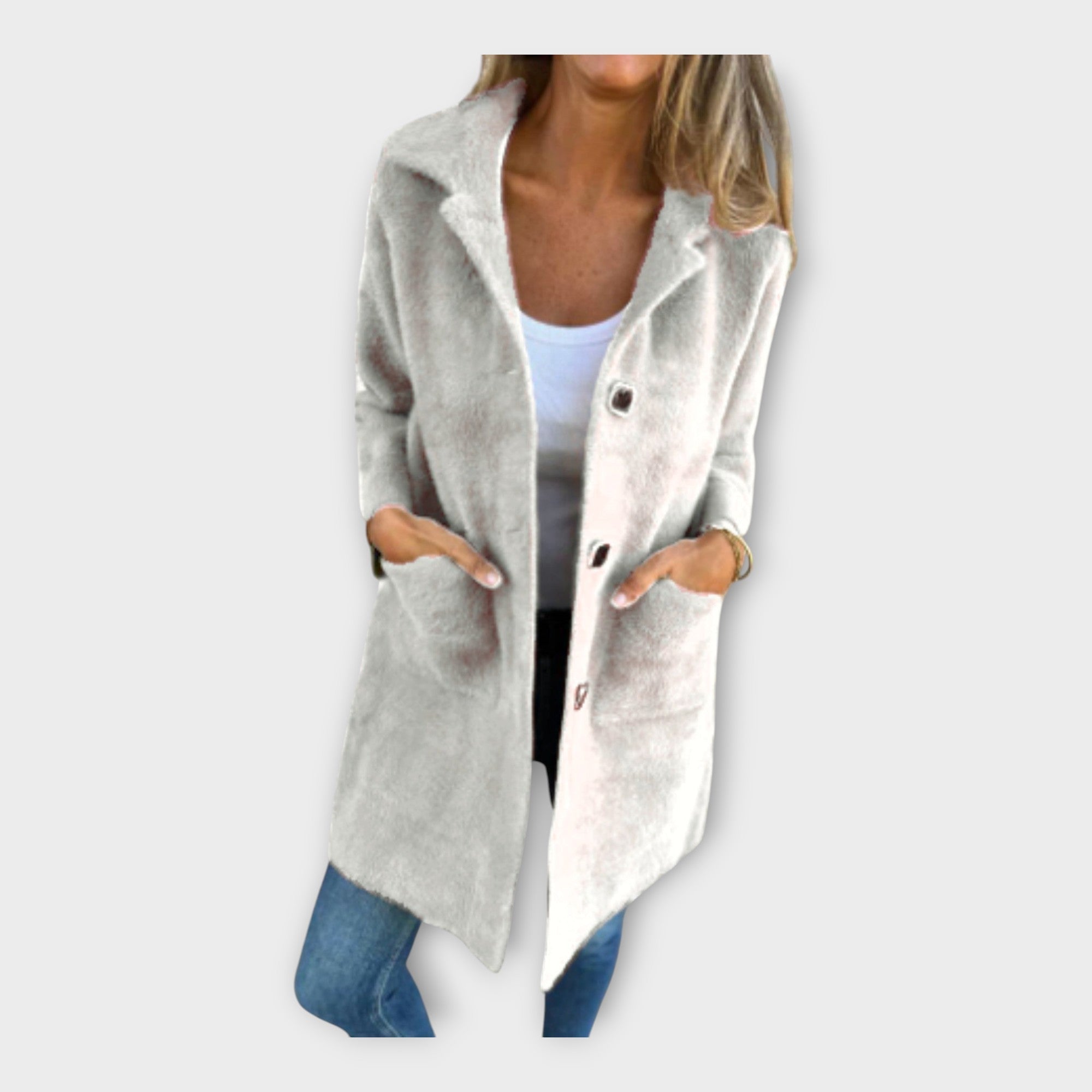 Kertu | Elegant Coat with Stylish Fastening
