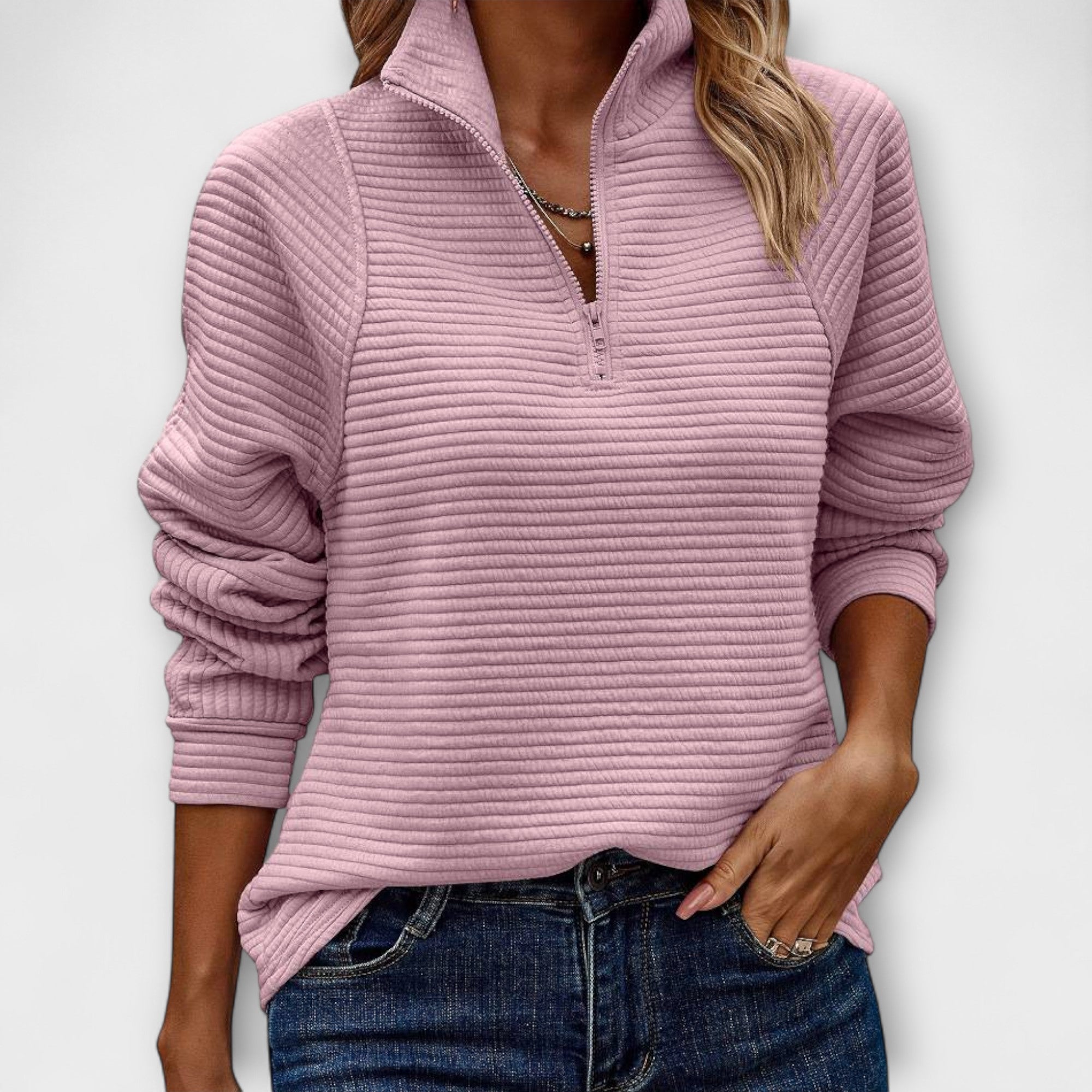 Vilja | Long Zip-Up Jumper