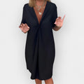 Yasmin | Elegant Dress with Hemline and V-Neck