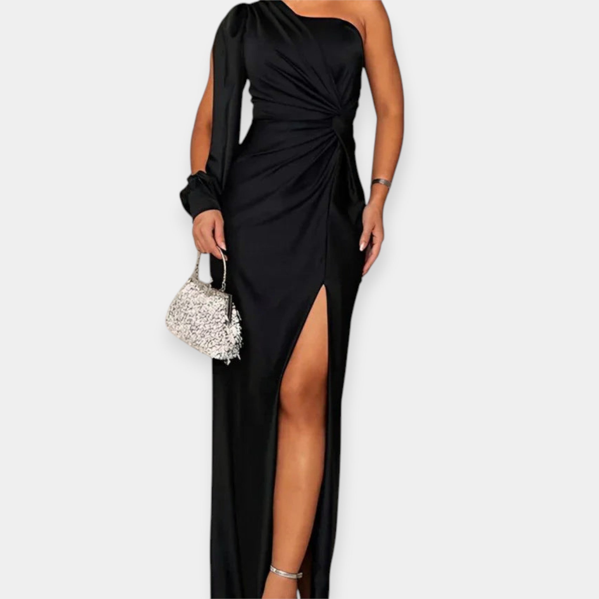 Noa | One-Shoulder Maxi Dress with Slit
