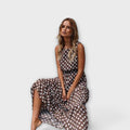 Dona | Boho Style Midi Dress with Dots