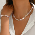 Fish Tail Crystal Set