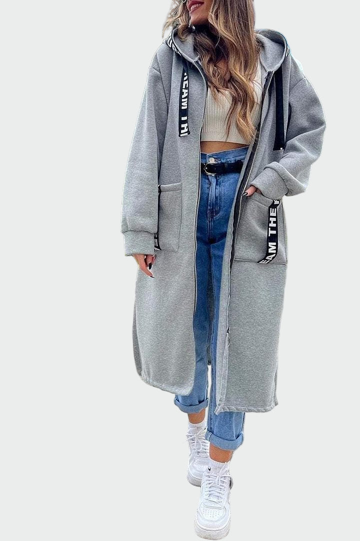 Anneli | Long Coat with Hood