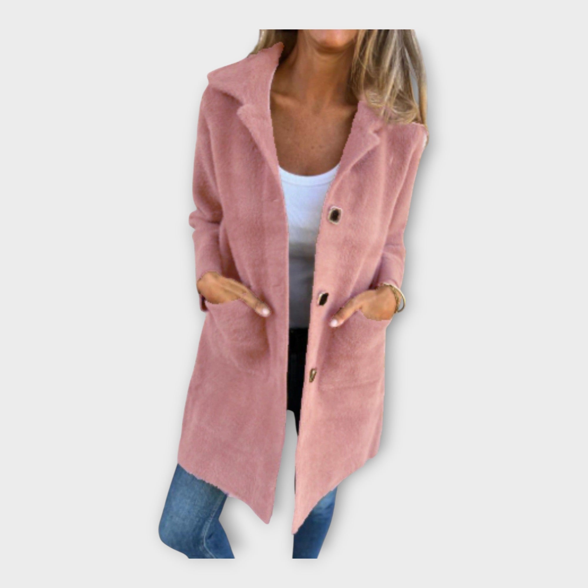 Kertu | Elegant Coat with Stylish Fastening