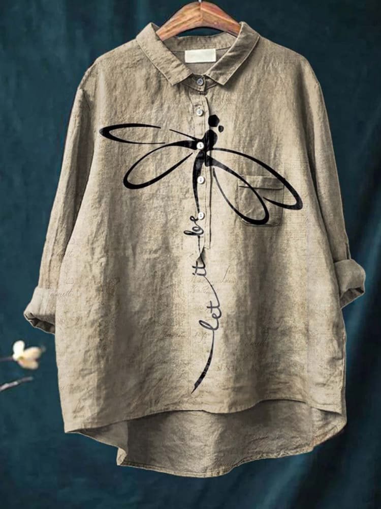 Anaïs | Women's Graceful Butterfly Print Everyday Shirt
