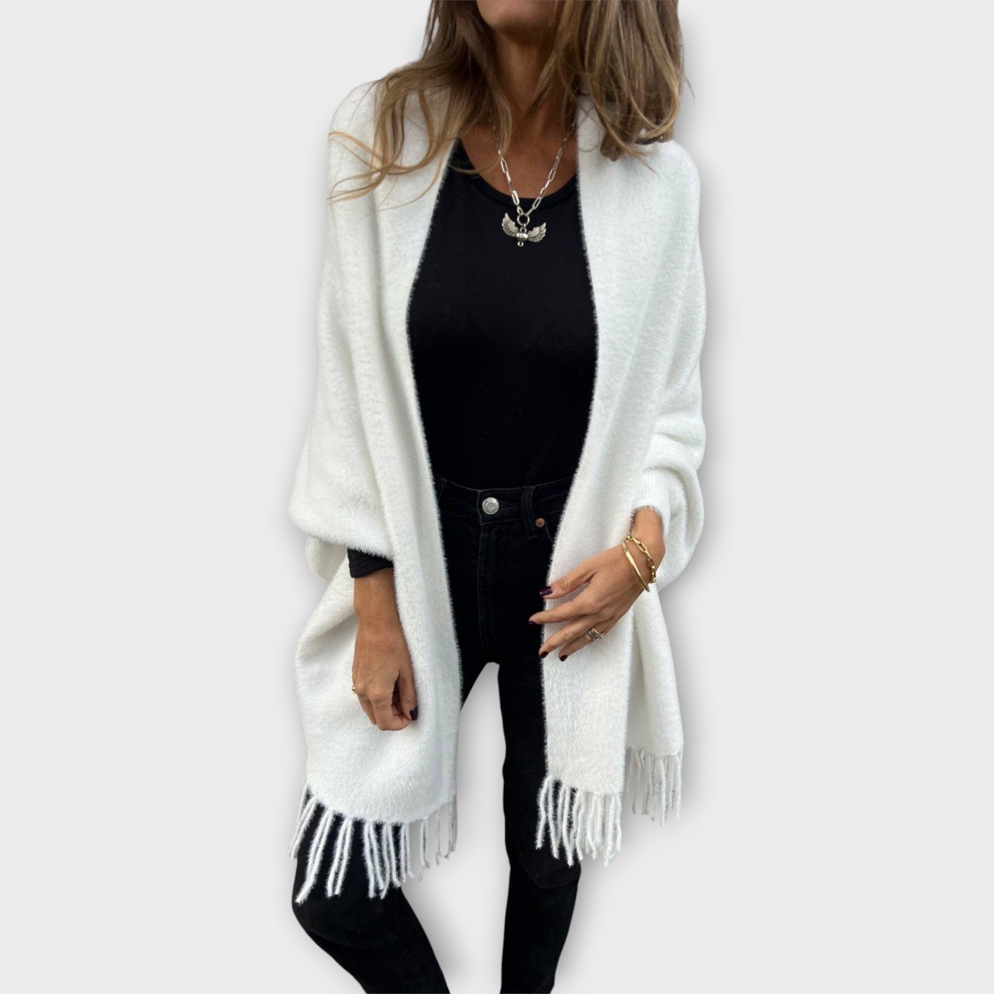Maris | Tailored Fringed Wrap