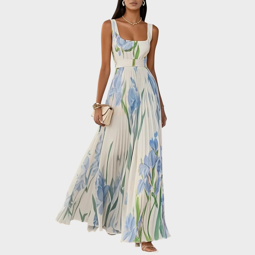 Yara | Pleated Maxi Dress