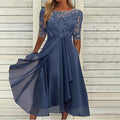 Puck | Elegant Midi Dress in Lace