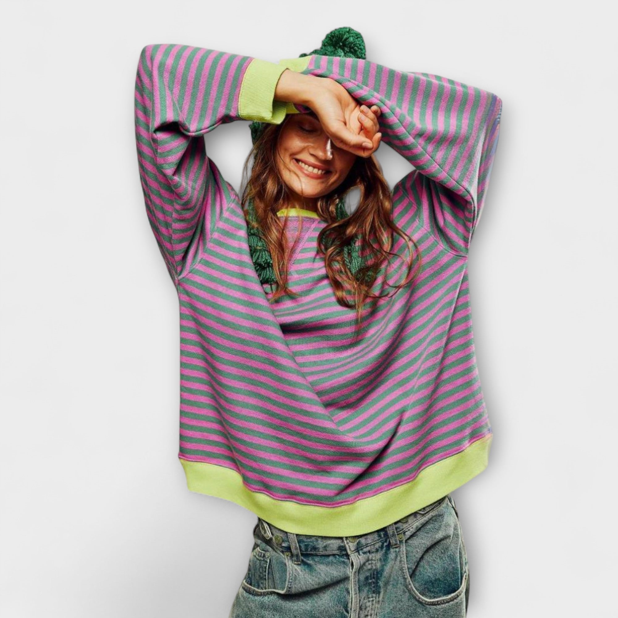 Maarja | Striped Oversized Jumper