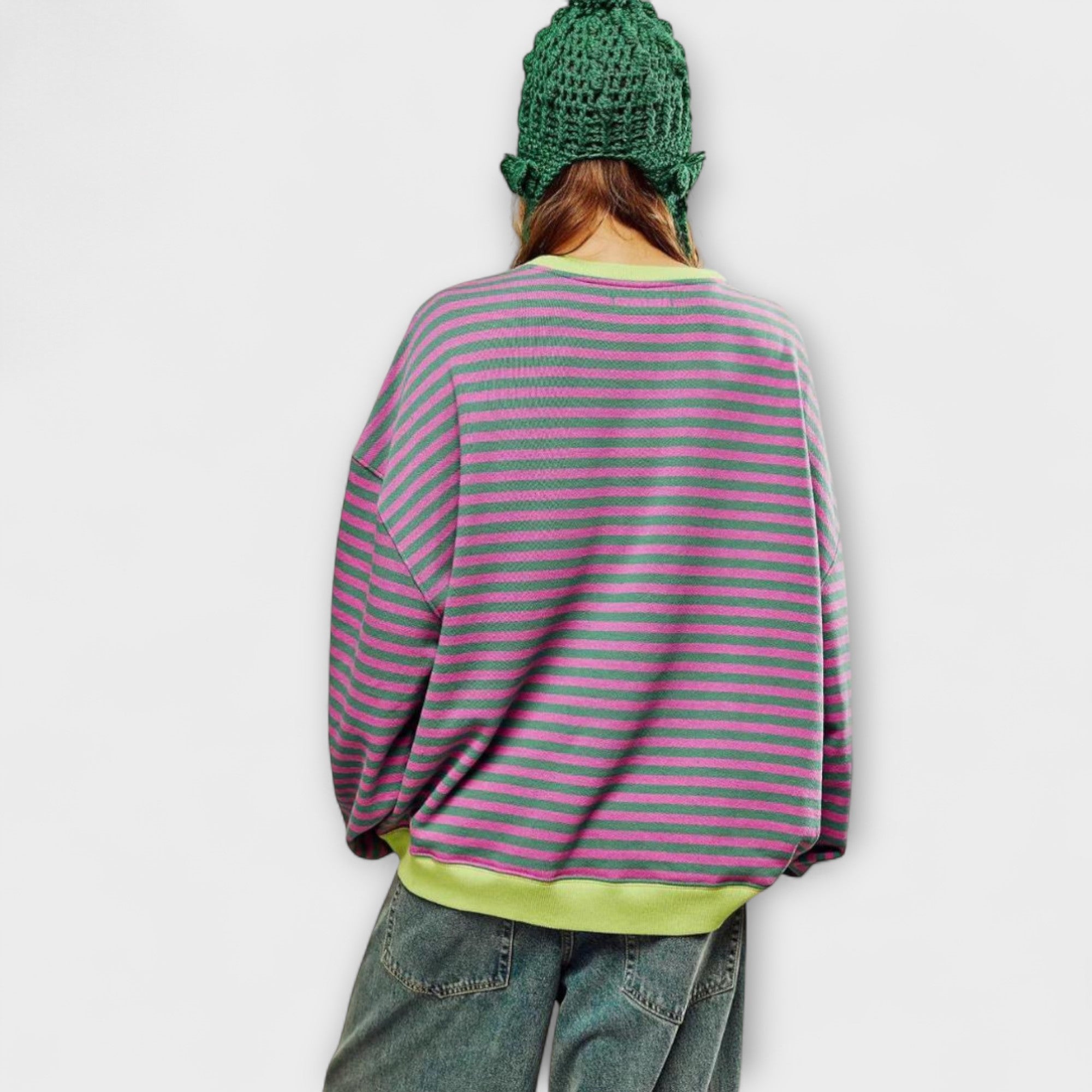 Maarja | Striped Oversized Jumper