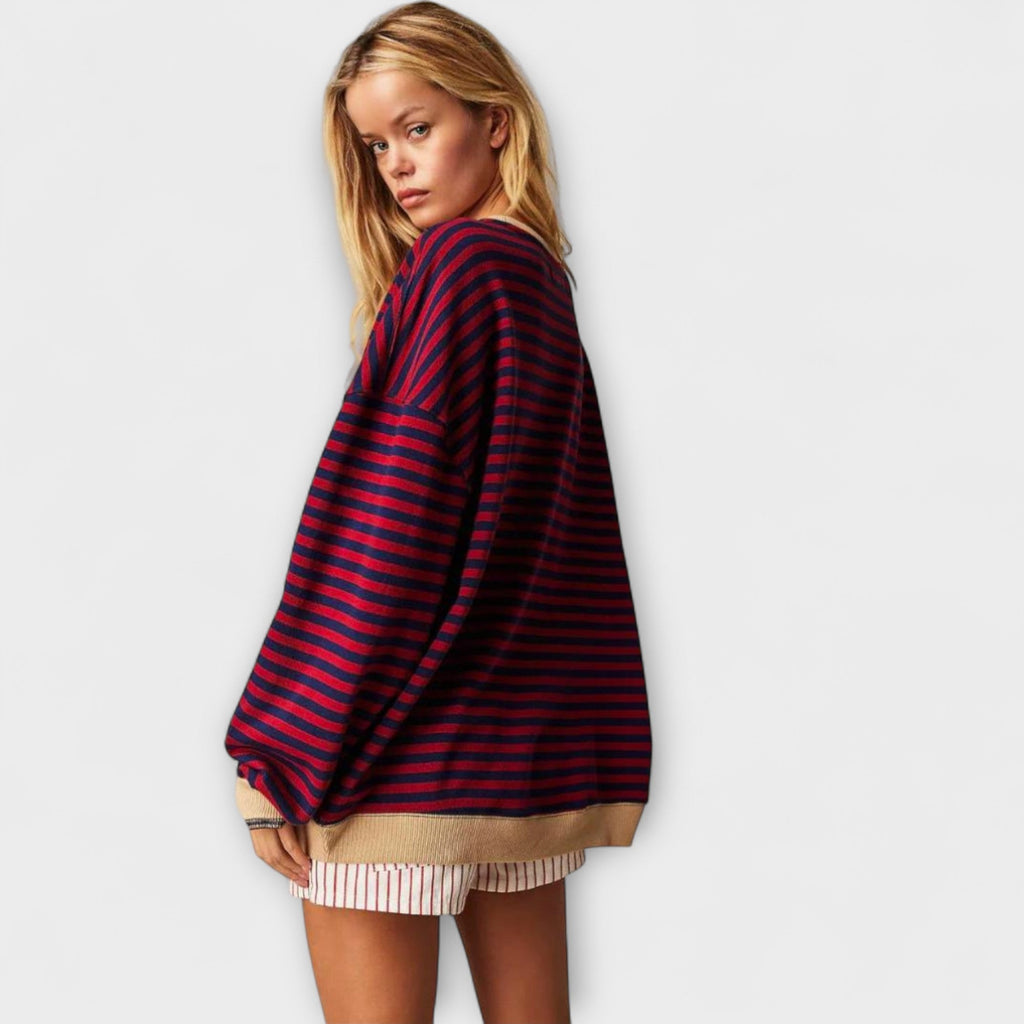Maarja | Striped Oversized Jumper