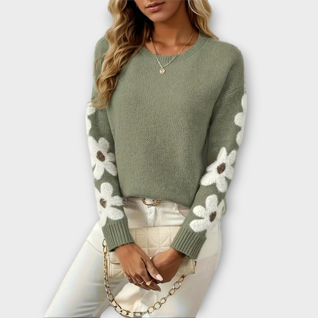 Silke | Soft Floral Patterned Sweater