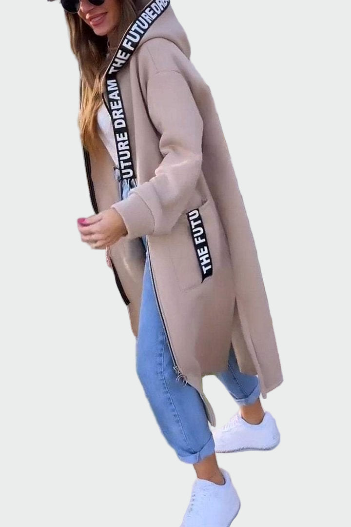Anneli | Long Coat with Hood