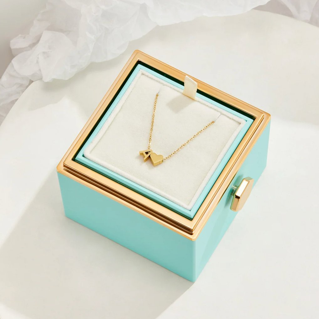 Timeless Initial Necklace with Heart Pendant
