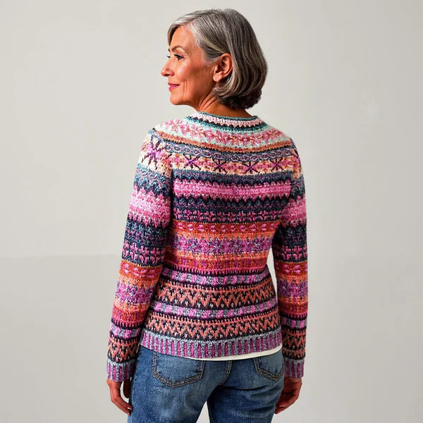 Elina | Comfortable woollen jumper with Nordic pattern