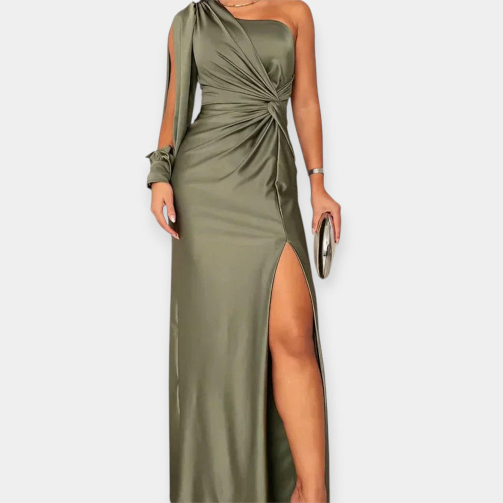 Noa | One-Shoulder Maxi Dress with Slit