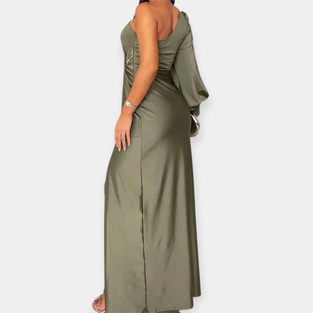 Carolina | One-Shoulder Maxi Dress with Slit