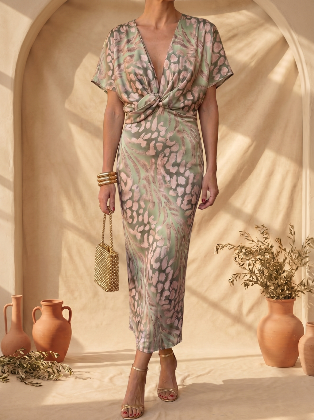 Antonella | Elegant dress in lightweight, flowing fabric