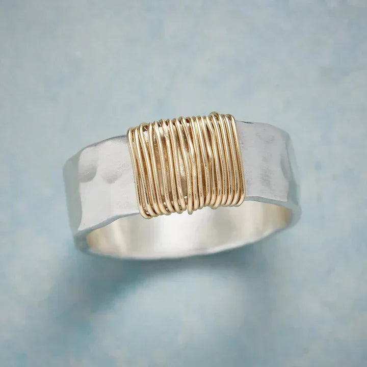 Gold Line™ Ring – Refined Silver