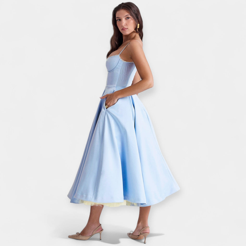 Amaya | Midi Dress with Tulle